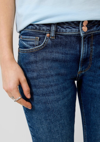 Coupe slim Jean ' CATIE ' QS en bleu