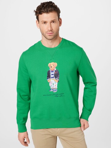 Polo Ralph Lauren - Sudadera en verde: frente