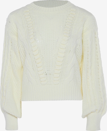 Pull-over BLONDA en blanc : devant