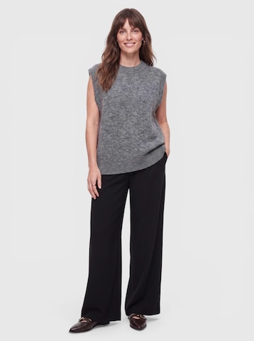 everly® - Pierna ancha Pantalón en negro
