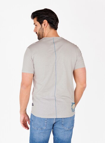Key Largo Shirt 'MT STATE BEACH' in Grey