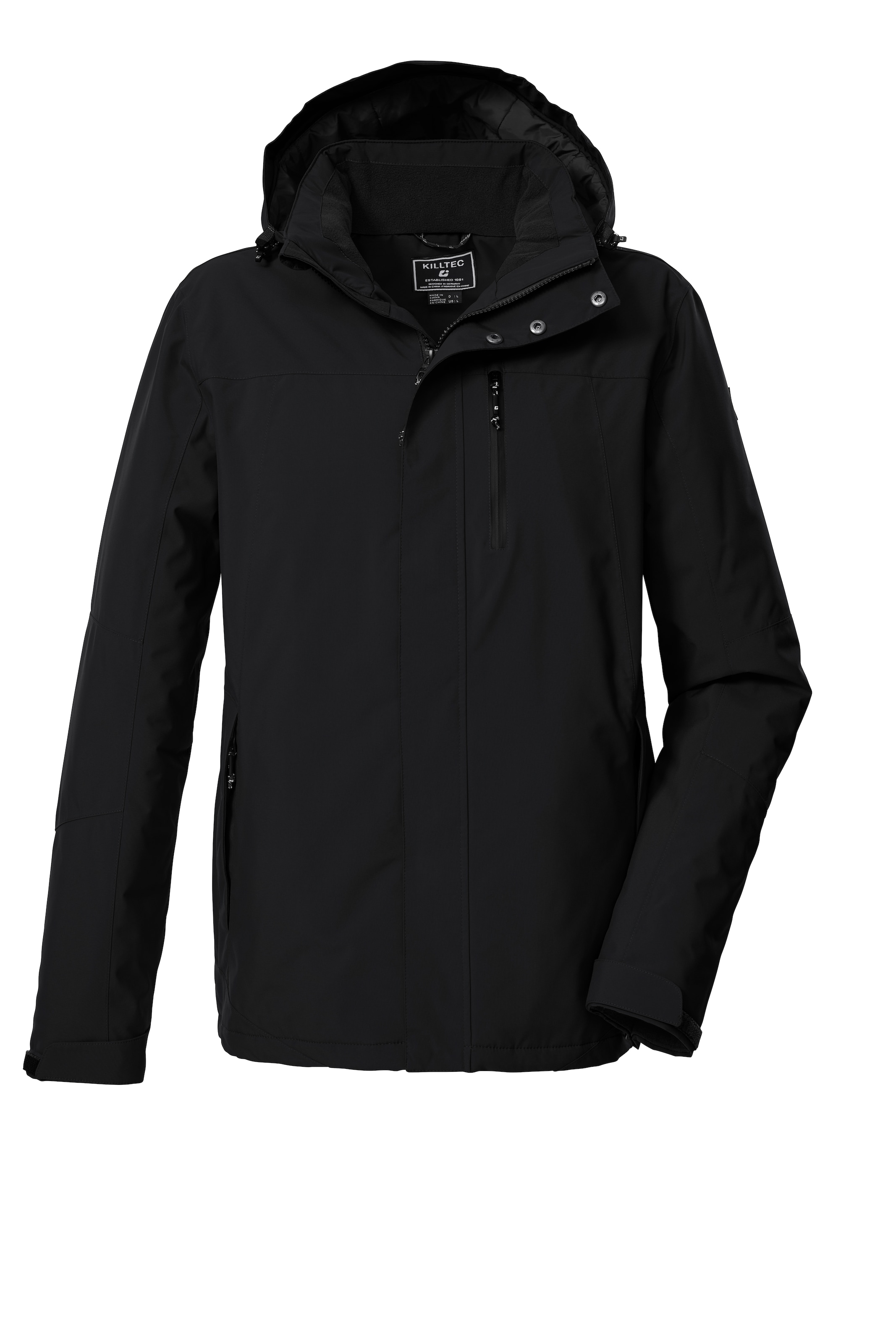 KILLTEC Winter Parka in Black: front