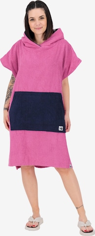 deproc Bathrobe long 'PARLEE BEACH' in Pink: front