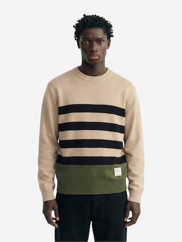 Thinking MU Pullover 'Seth' in Beige: Vorderseite
