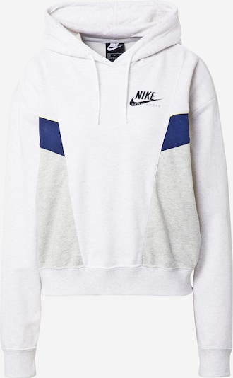 Nike Sportswear Sweatshirt 'Heritage' in Dark blue / Light grey / Black / mottled white, Item view