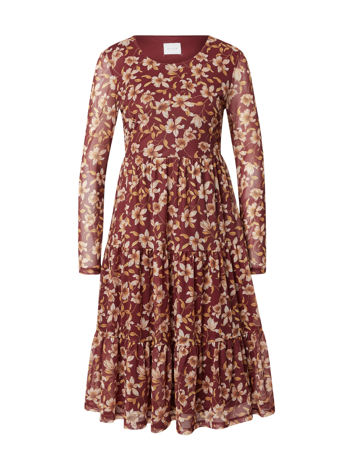 Sukienki Odzież VILA Sukienka DAVIS w kolorze Rdzawoczerwonym 