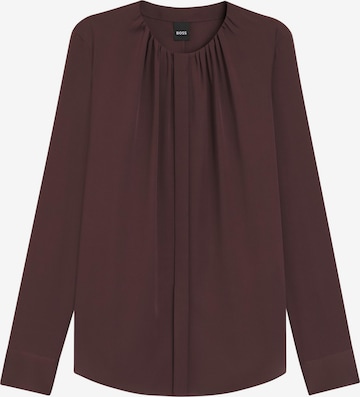 BOSS Blouse 'Banorah' in Brown: front