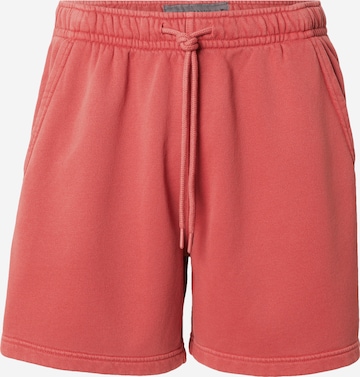raudona Abercrombie & Fitch Laisvas Kelnės 'ESSENTIAL': priekis