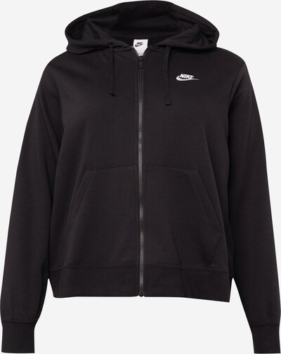 Nike Sportswear Sports sweat jacket in Black / White, Item view