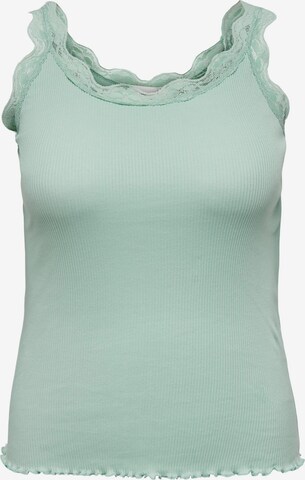 Top di ONLY Carmakoma in verde: frontale