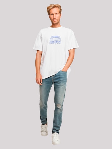F4NT4STIC T-Shirt 'Retro Car Japanese Streetstyle' in Weiß