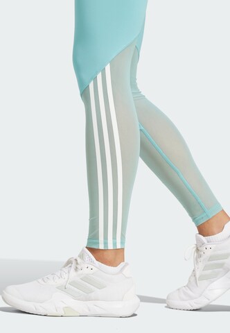 ADIDAS PERFORMANCE Skinny Sports trousers 'Hyperglam' in Blue