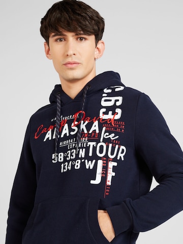CAMP DAVID Sweatshirt 'Alaska Ice Tour' i blå