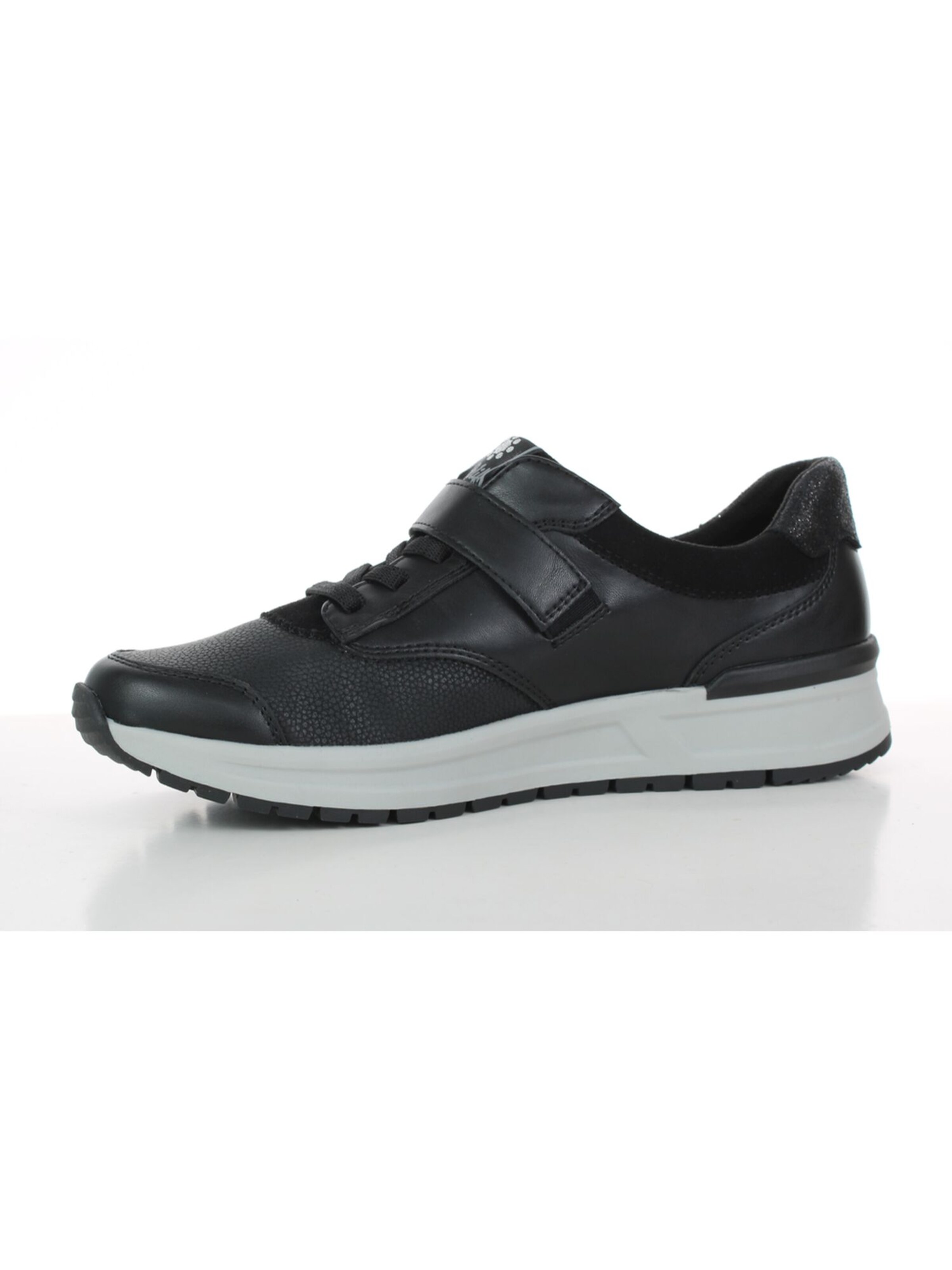 Relife Platform trainers in Black: front