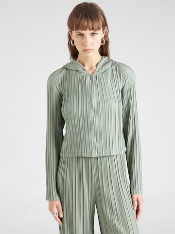 ABOUT YOU Bluza rozpinana 'Emie' w kolorze zielony: przód