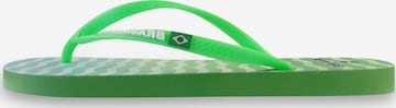 Infradito 'Cosmic' di Brasileras in verde: frontale