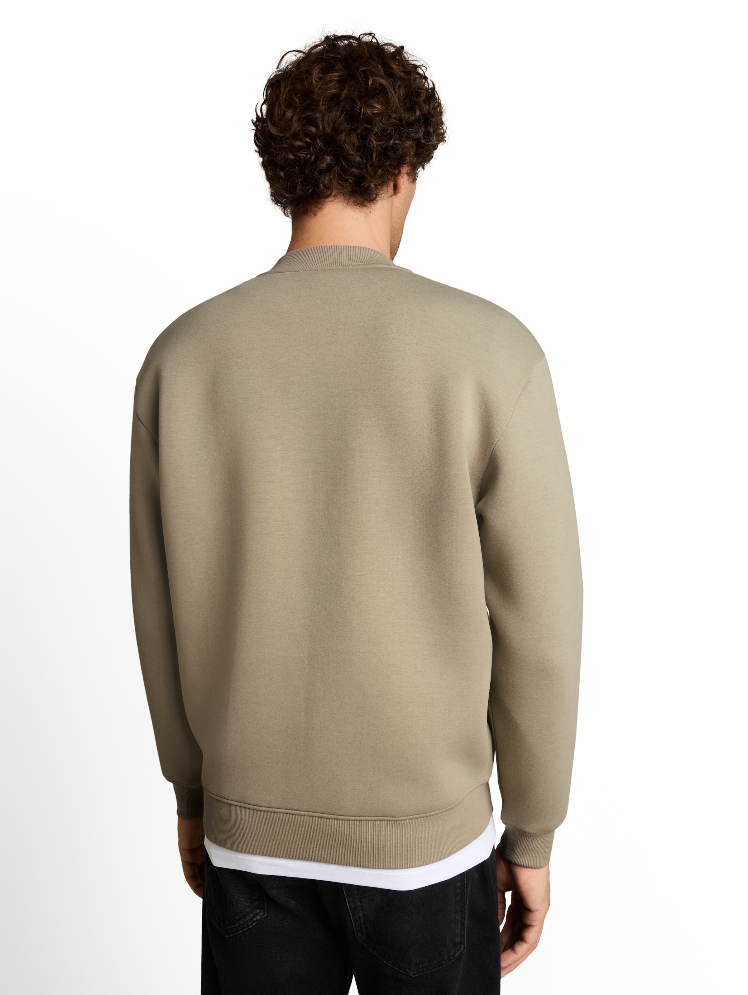 TOM TAILOR DENIM Sweat jacket in Green