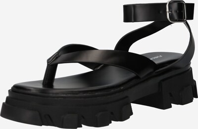 Flip-flops 'DEPUTY' Public Desire pe negru, Vizualizare produs