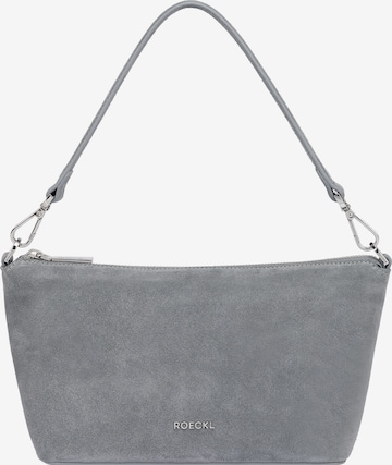 Roeckl Schoudertas 'GAIA UMHÄNGETASCHE VELOUR SMALL' in Grijs: voorkant