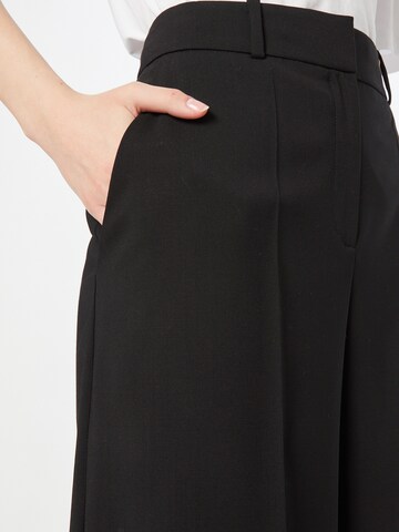 HUGO Wide leg Pantalon 'Hacarle' in Zwart