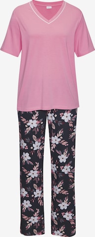 Pyjama LASCANA en rose : devant