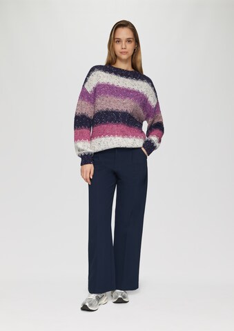 Wide Leg Pantalon à pince QS en bleu : devant