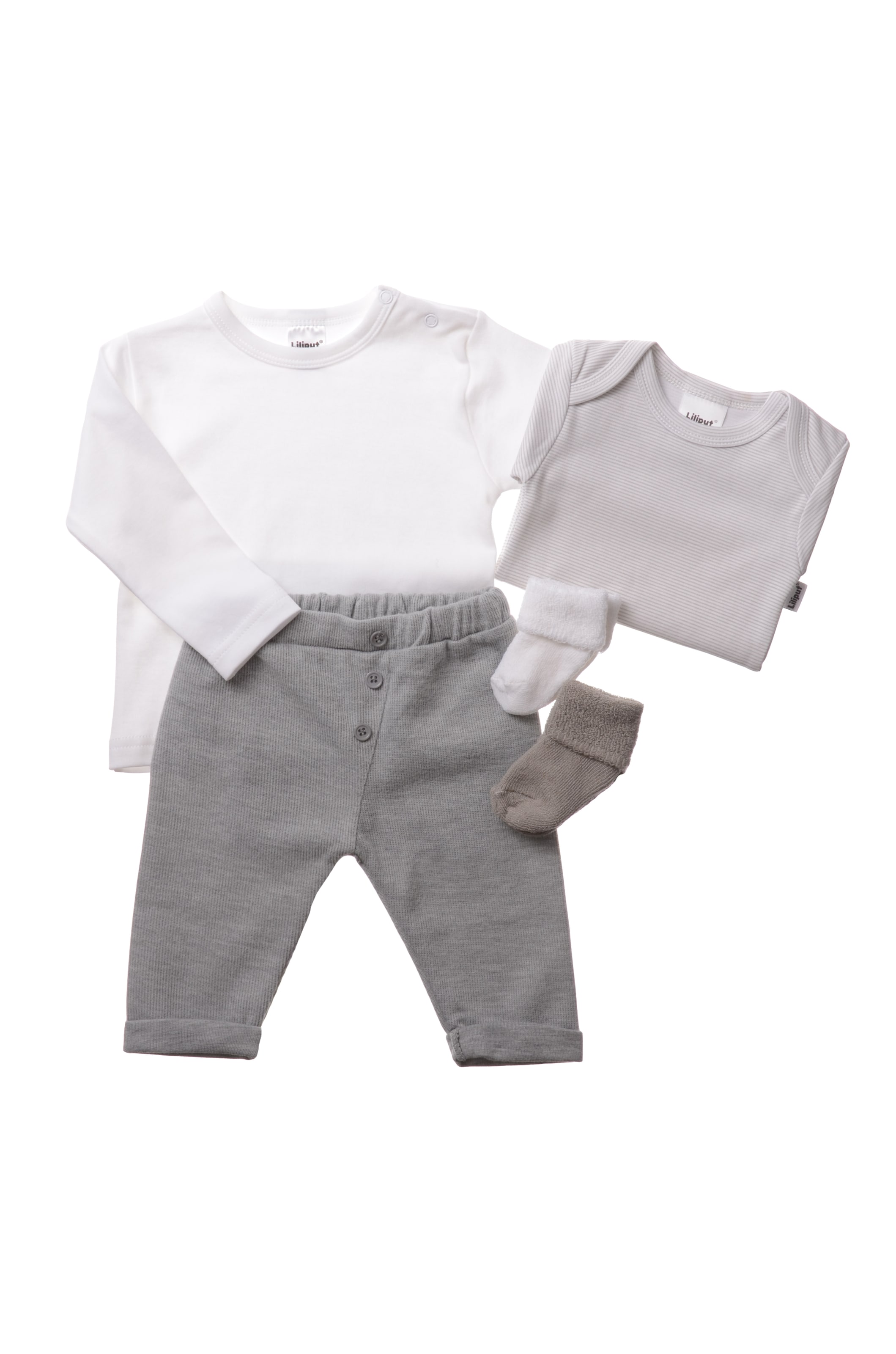 LILIPUT Babyset in Grau: Vorderseite