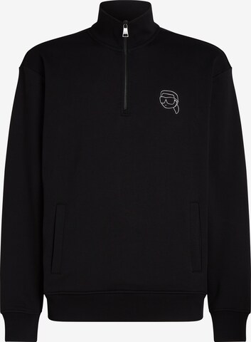 Karl Lagerfeld Sweatshirt 'Ikonik' in Black: front