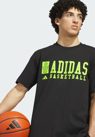 T-Shirt fonctionnel 'Basketball Graphic' ADIDAS PERFORMANCE en noir