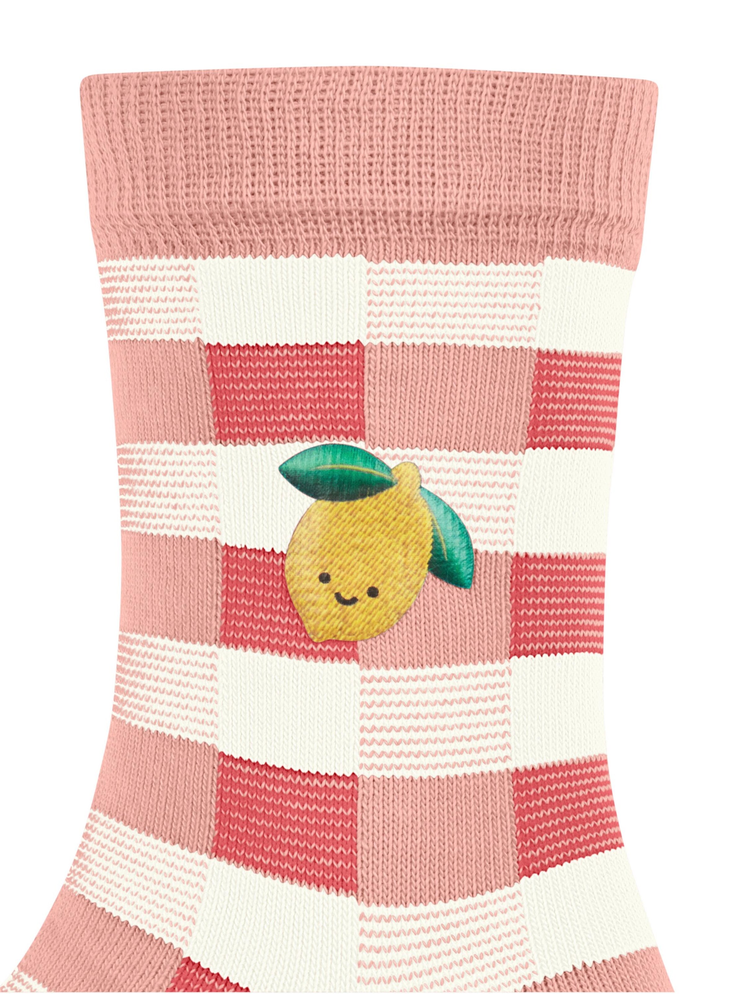 FALKE Socks 'Lemon Patch' in Pink