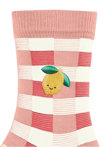 FALKE Socks 'Lemon Patch' in Pink