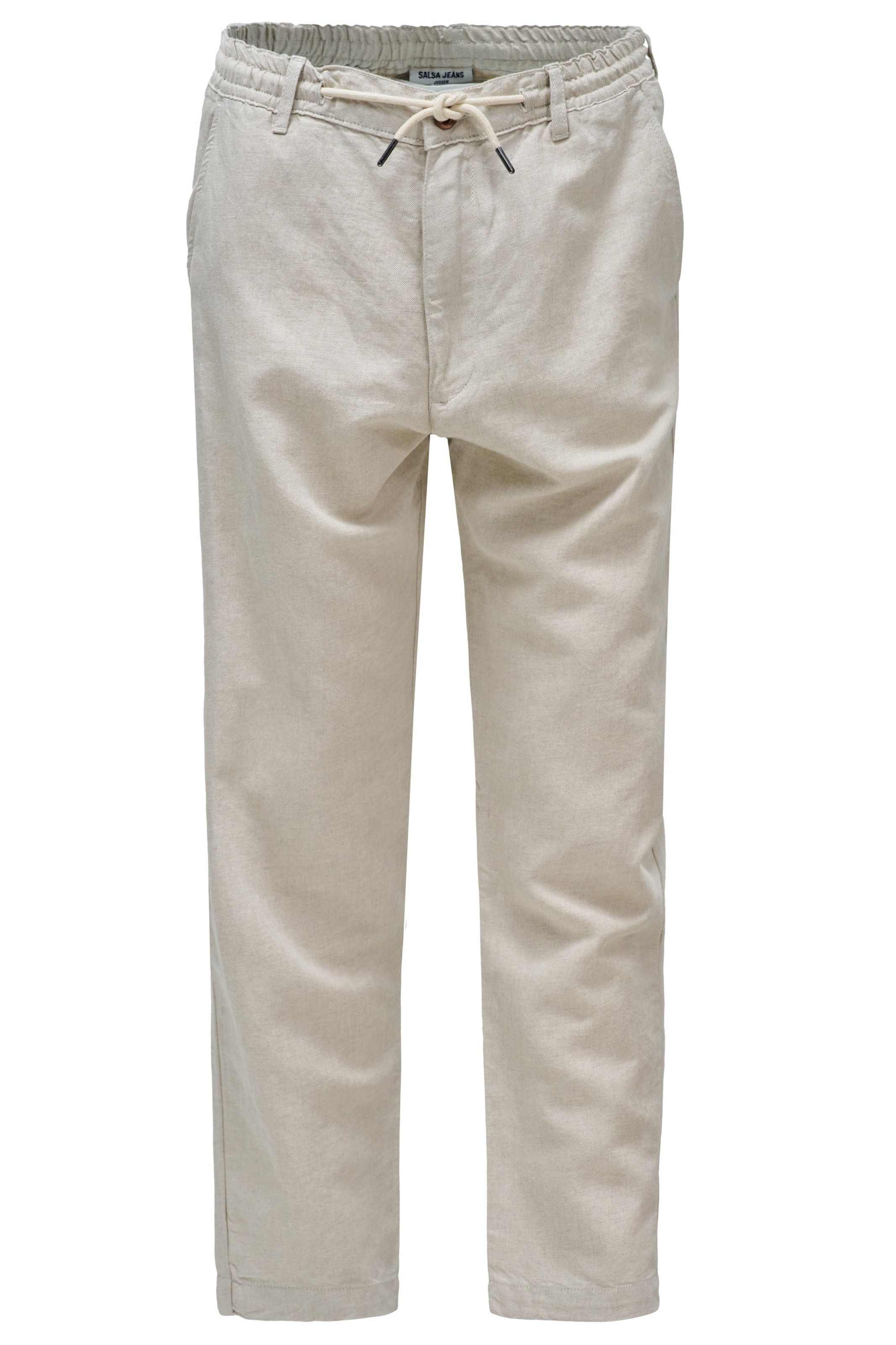 Salsa Jeans Regular Broek in Wit: voorkant