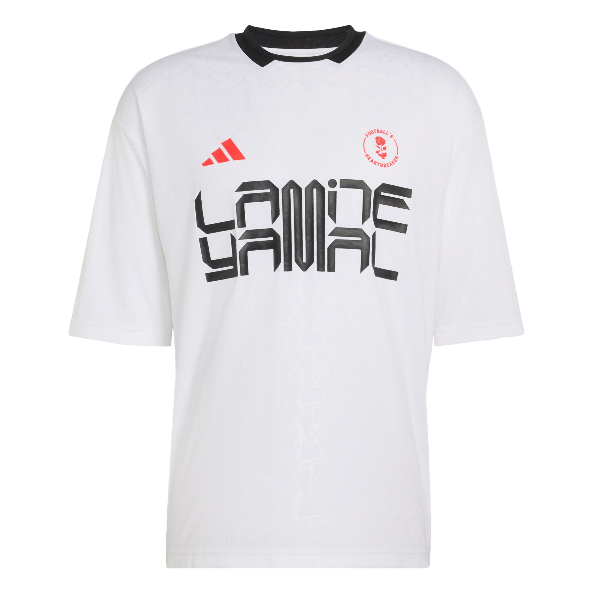 ADIDAS PERFORMANCE T-Shirt fonctionnel 'Lamine Yamal' en rouge sang / noir / blanc, Vue avec produit