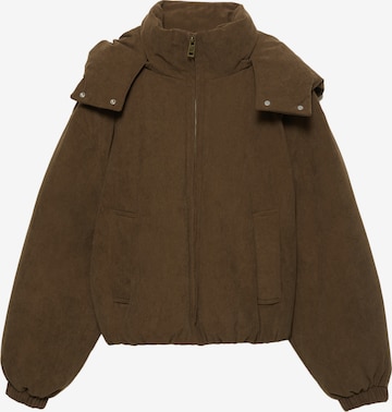 Pull&BearZimska jakna 'PACIFIC' - smeđa boja: prednji dio