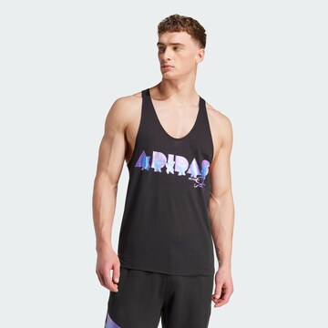 ADIDAS PERFORMANCE Функциональная футболка 'Adidas x Jeremy Scott Pride' в Черный: спереди