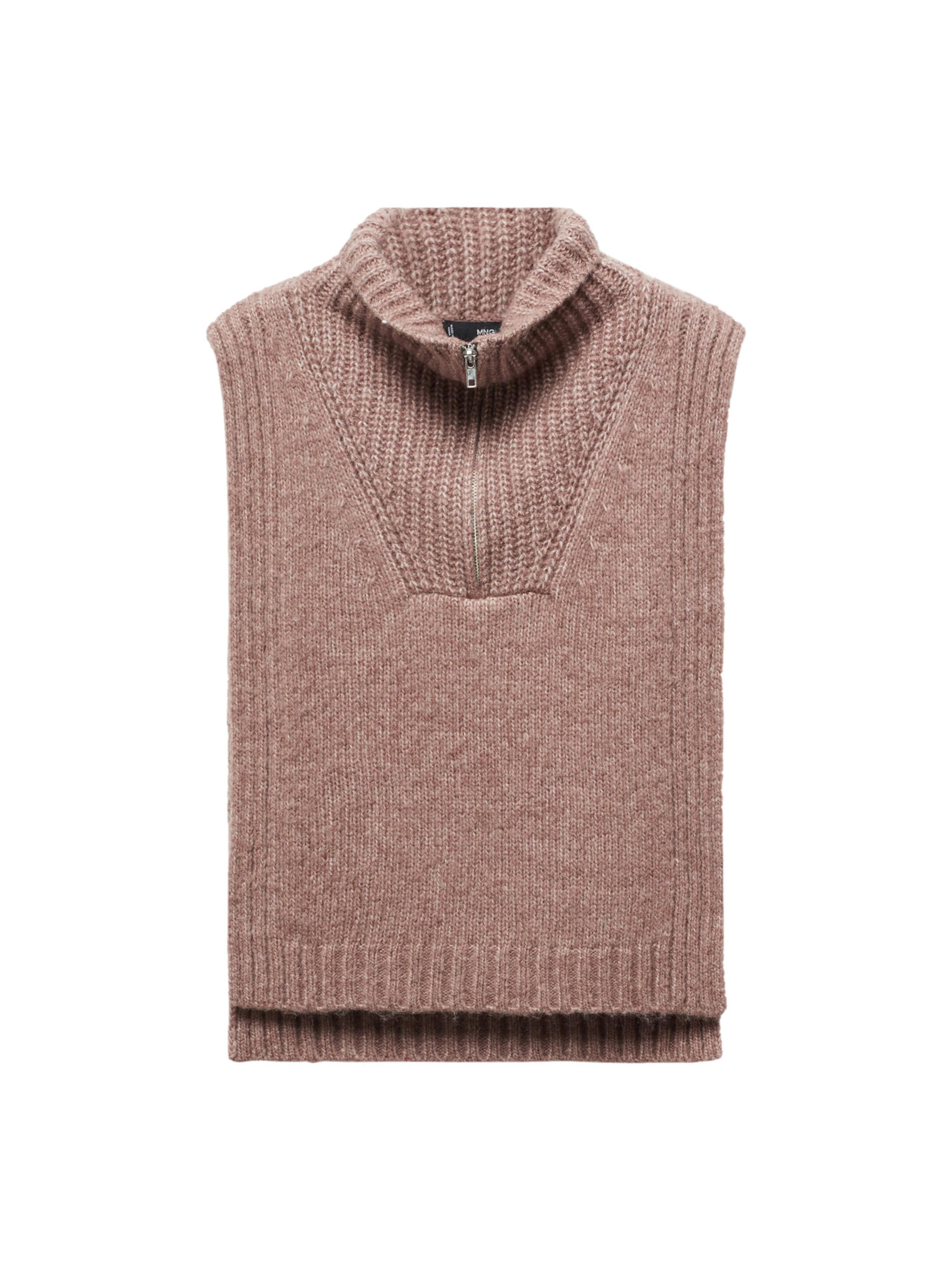 MANGO Sveter - Ružová: predná strana