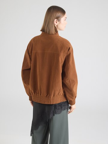 TOPSHOP Демисезонная куртка 'CHARLOTTE' в Коричневый