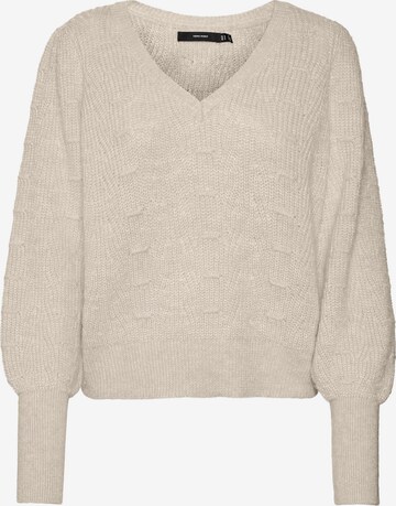 VERO MODA Trui 'EYA' in Beige: voorkant