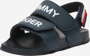 TOMMY HILFIGER Open shoes in Blue: front