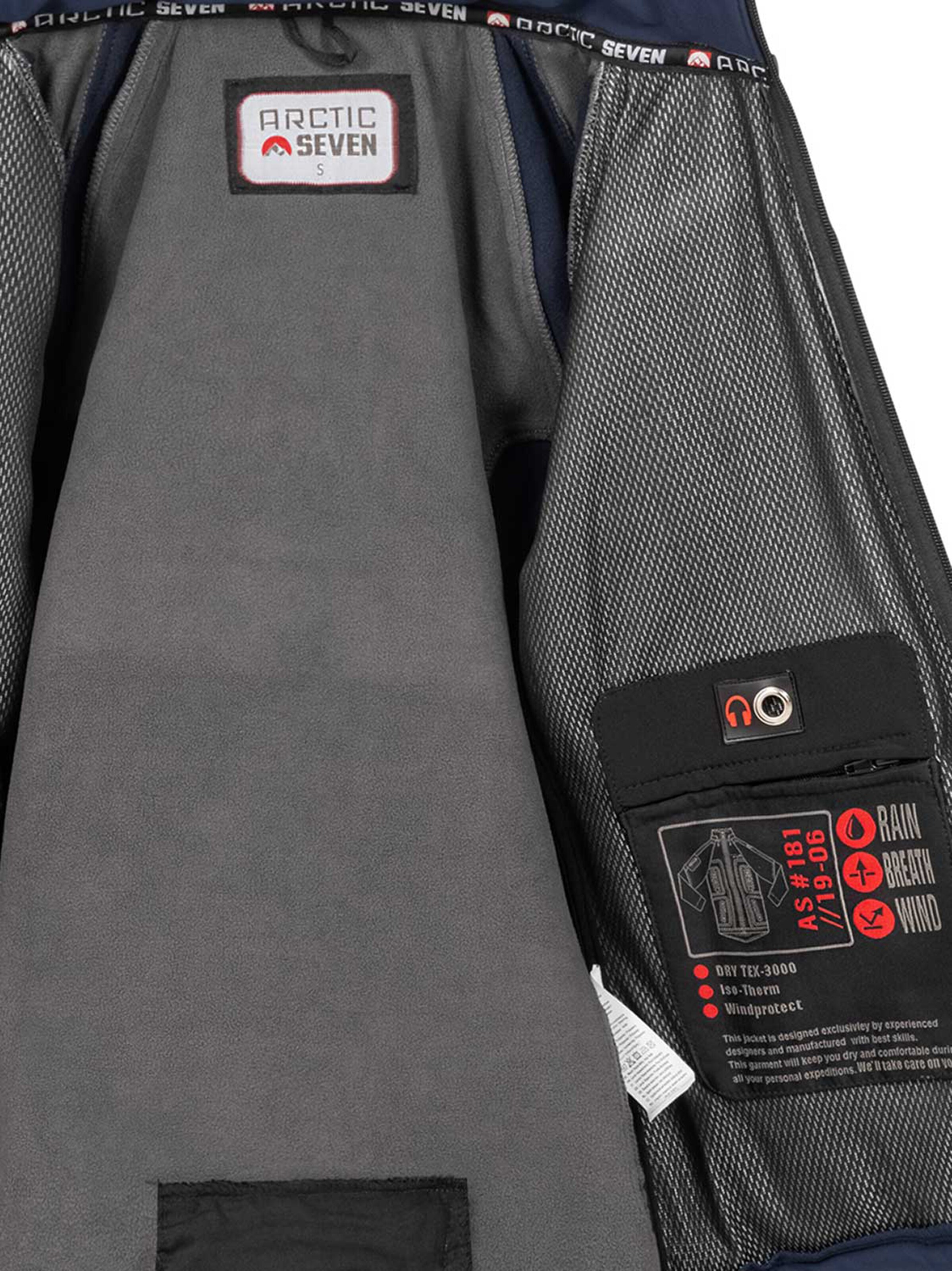 Arctic Seven Functionele jas in Grijs