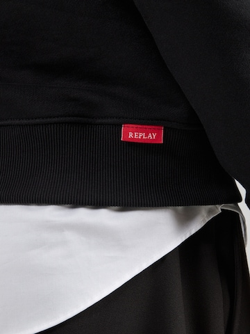 REPLAY Sweatshirt in Schwarz