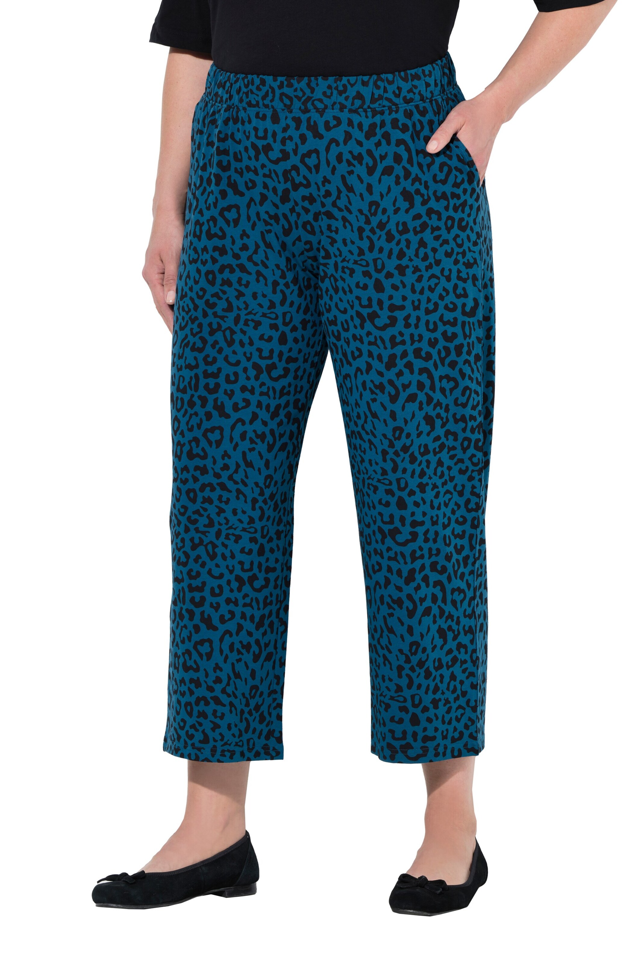 Ulla Popken Regular Hose in Blau: Vorderseite