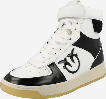 PINKO Sneakers hoog in Wit: voorkant