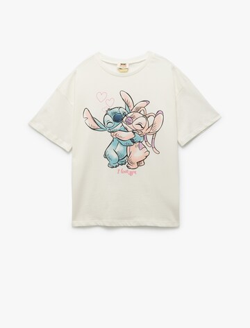 Koton T-Shirt in Beige: Vorderseite