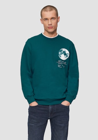 s.Oliver Sweatshirt in Groen: voorkant