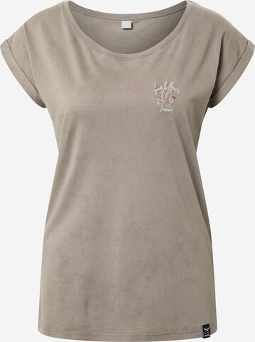 Iriedaily - Camiseta 'Love Nature' en beige: frente