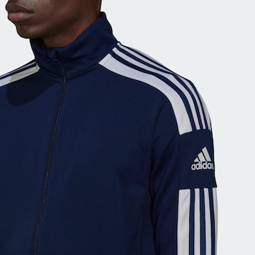 ADIDAS SPORTSWEAR Athletic Zip-Up Hoodie 'Squadra 21' in Blue