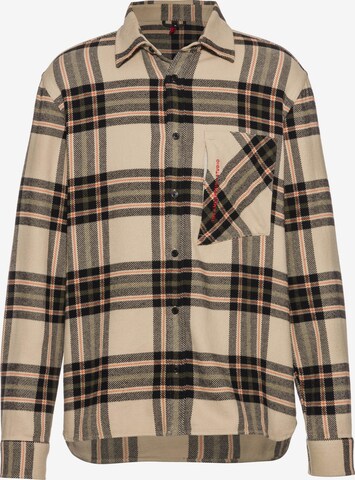 The Mountain Studio Regular fit Button Up Shirt in Beige: front