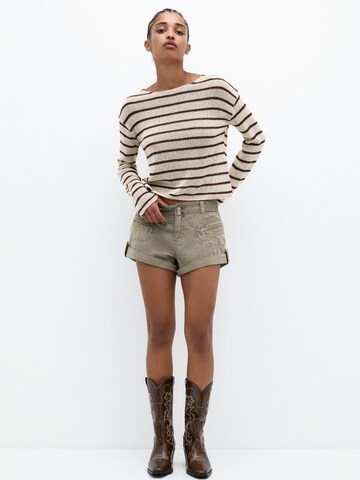 Pull-over Pull&Bear en marron