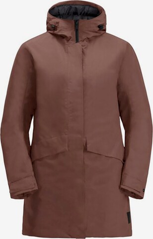 JACK WOLFSKIN Outdoor Jacket in Brown: front